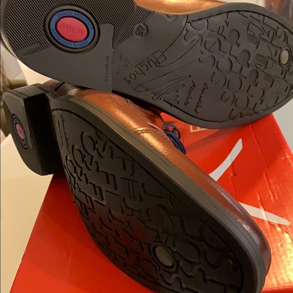 Fluchos 8412 cognac leather oxfords - Picture 8 of 11